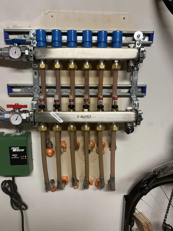 Plumber performing Gas Line Installation at a residential property in Holly Hill